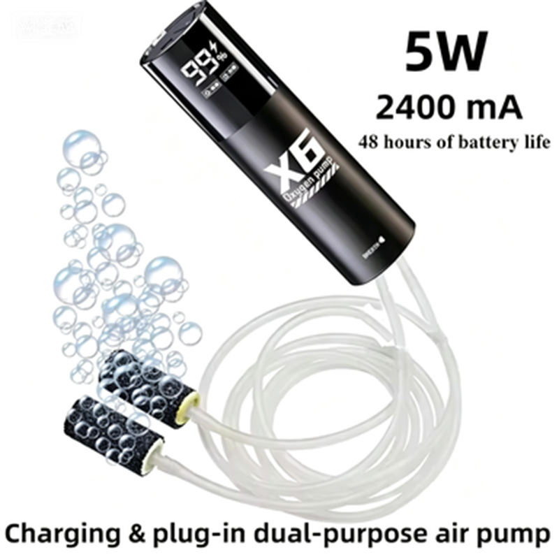 Fish Finder Battery - Aquarium Fish Tank Oxygen Pump Charging