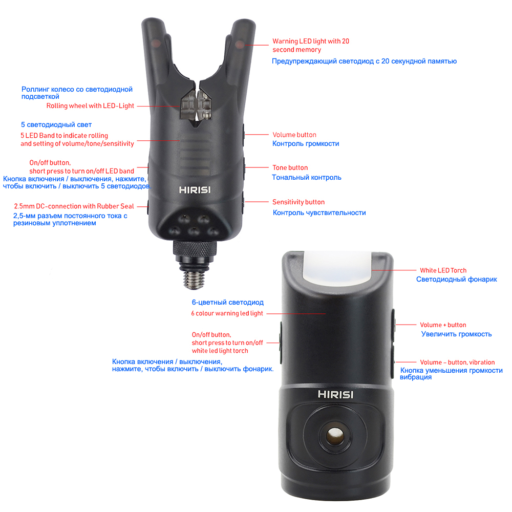 Hirisi Carp Fishing Alarm Set  - Bite Alarm ulasan dan harga