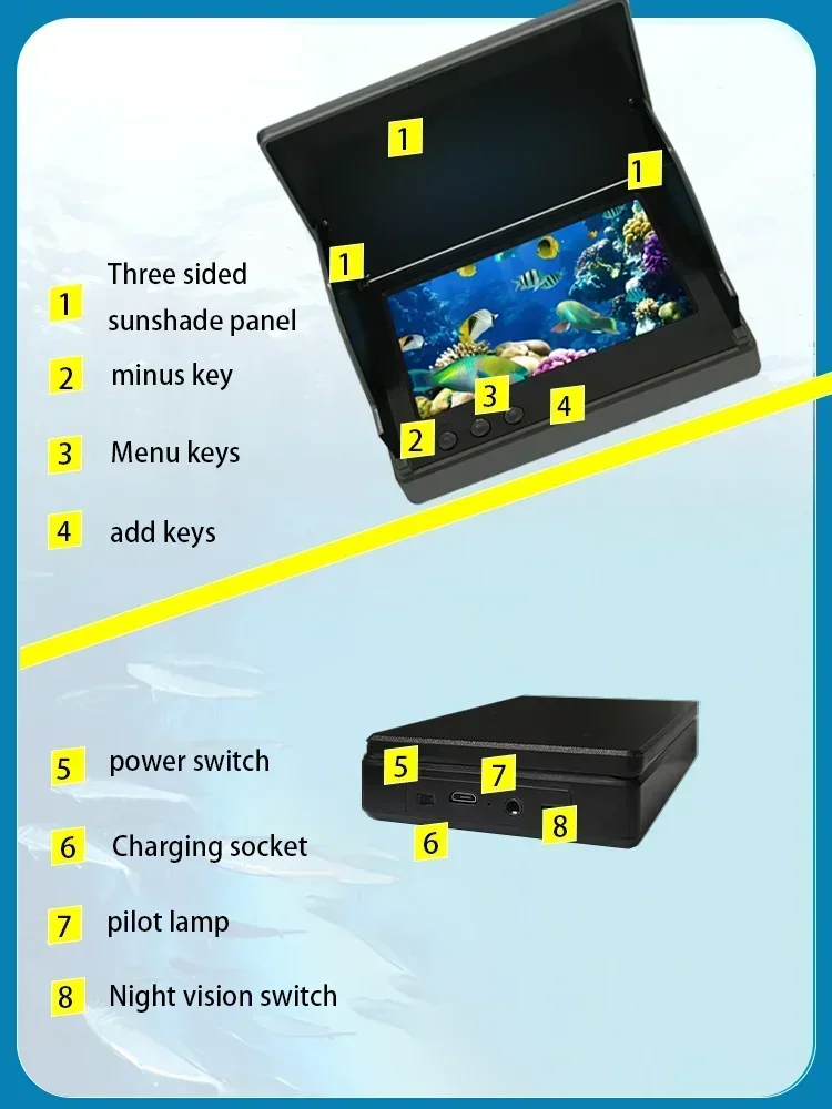 YS43A 4.3-inch Fish Detector U - Fish Finder Battery ulasan dan harga