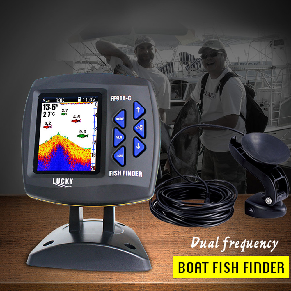 FF918-C100DS Color Screen Wire - Fish Finder Gps ulasan dan harga