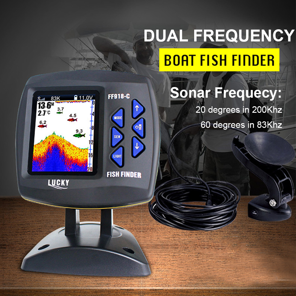 FF918-C100DS Color Screen Wire - Fish Finder Gps ulasan dan harga